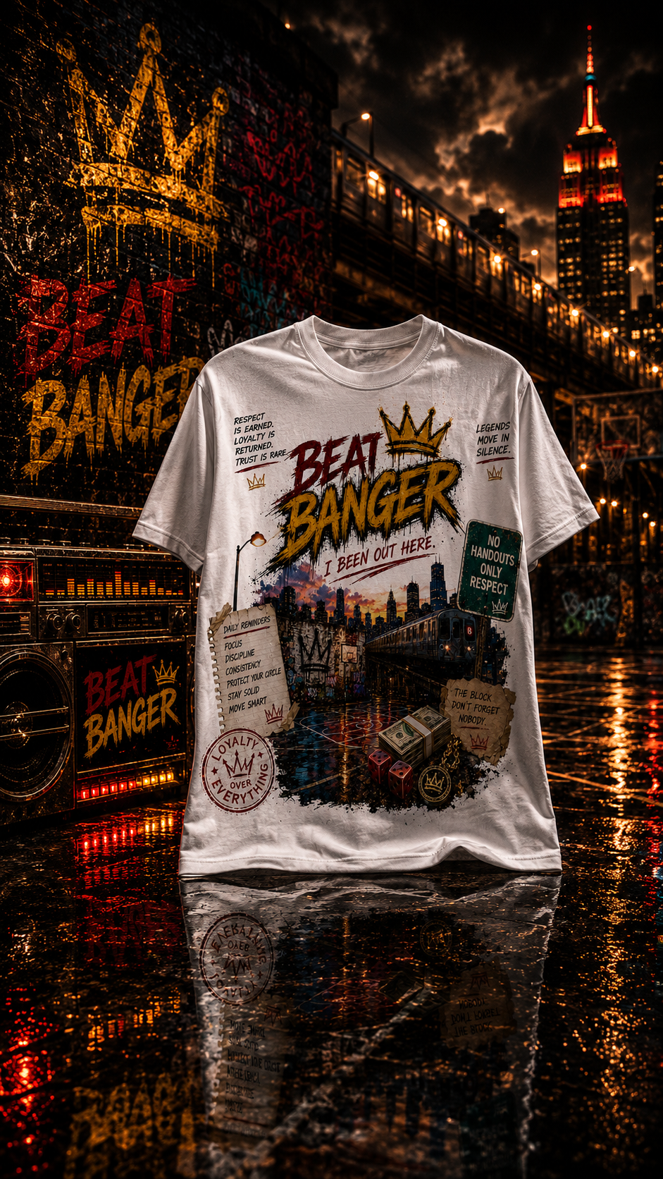 Beat Banger™ Premium Graphic Tee - “I Been Out Here” Edition