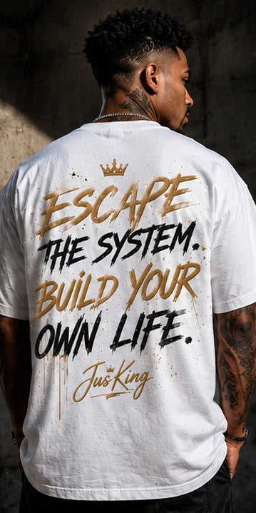 Born To Live, Not Survive Tee – White Edition