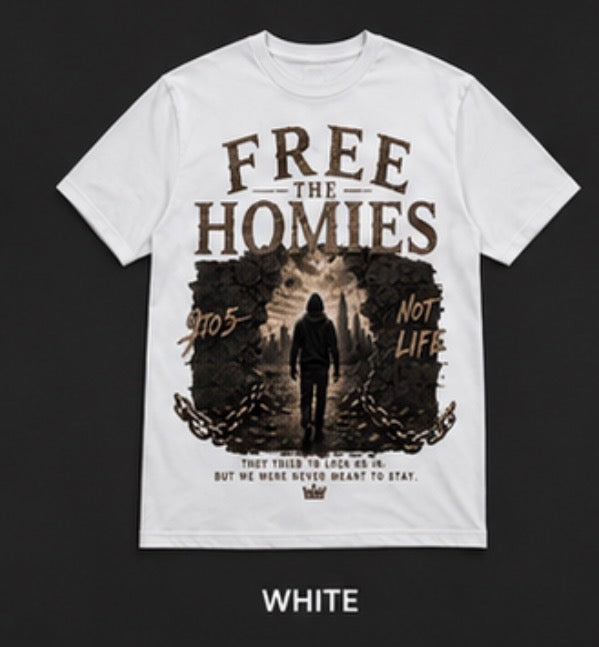 Free The Homies Tee – Brown Edition
