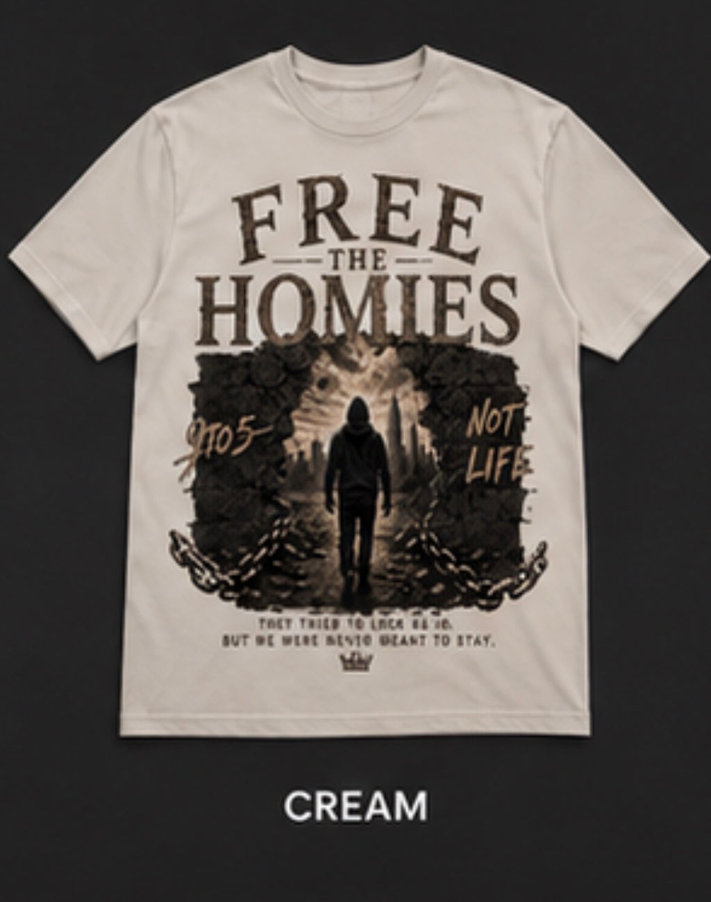 Free The Homies Tee – Brown Edition