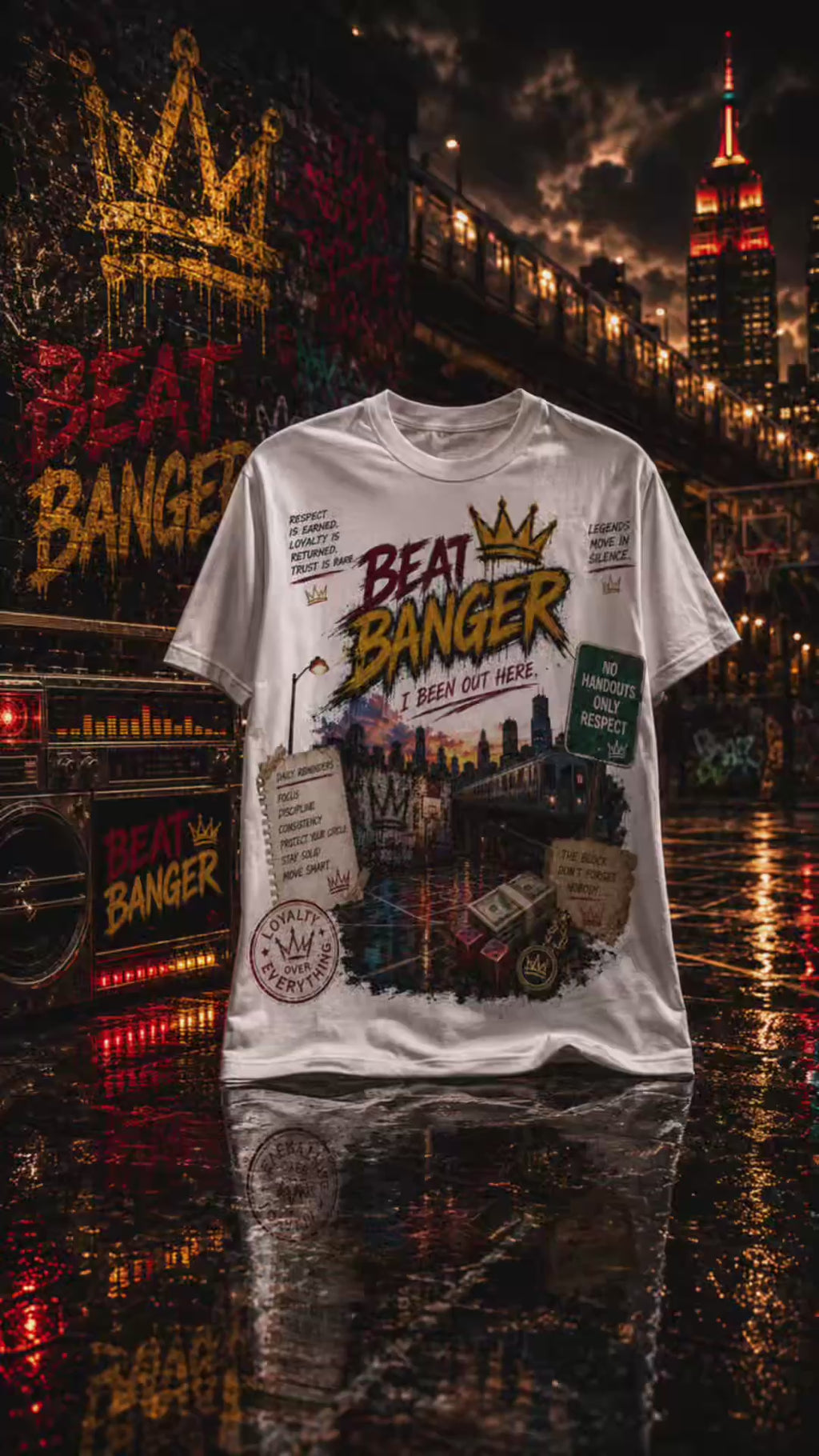 Beat Banger™ Premium Graphic Tee - “I Been Out Here” Edition
