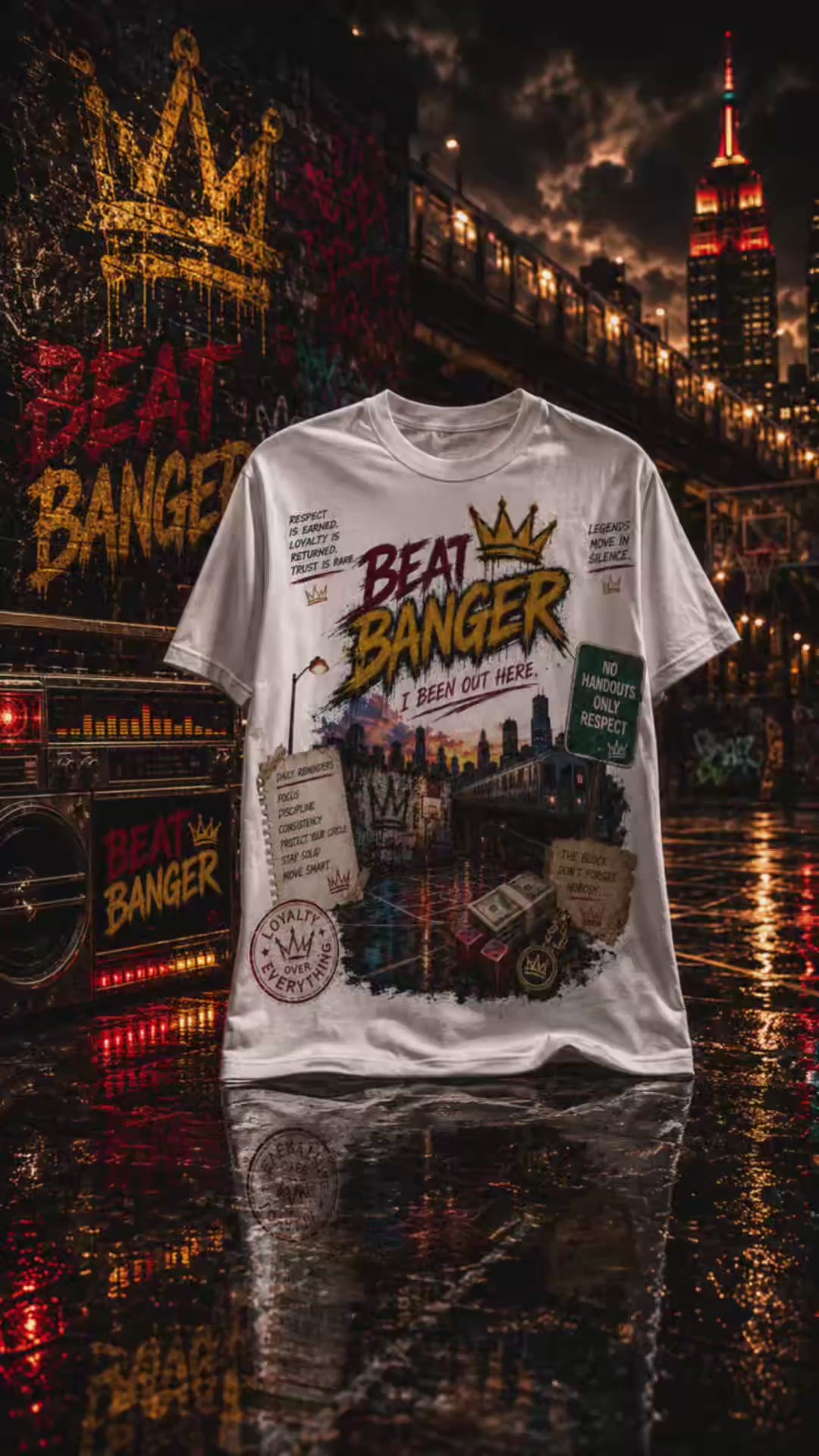Beat Banger™ Premium Graphic Tee - “I Been Out Here” Edition